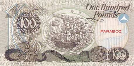 Kuzey İrlanda 100 GBP arka yüz