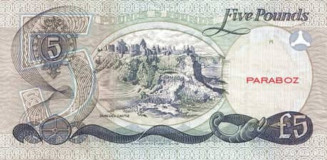 Kuzey İrlanda 5 GBP arka yüz