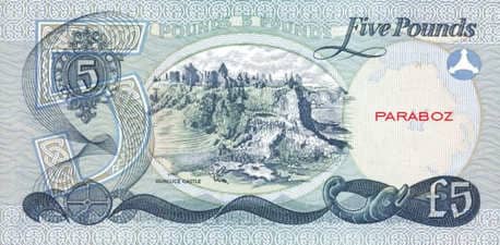 Kuzey İrlanda 5 GBP arka yüz