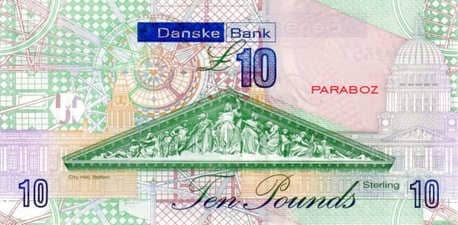 Kuzey İrlanda 10 GBP arka yüz