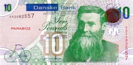 Kuzey İrlanda 10 GBP ön yüz