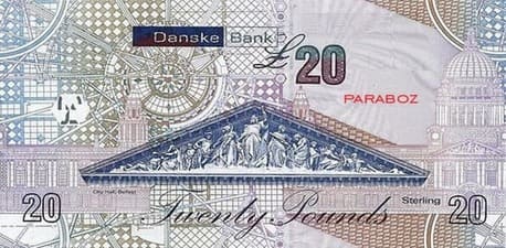 Kuzey İrlanda 20 GBP arka yüz