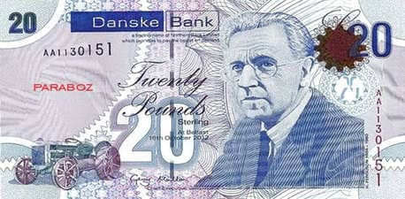 Kuzey İrlanda 20 GBP ön yüz