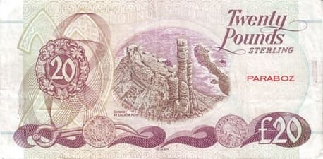 Kuzey İrlanda 20 GBP arka yüz