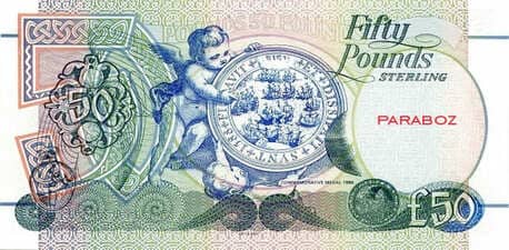 Kuzey İrlanda 50 GBP arka yüz