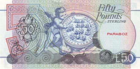 Kuzey İrlanda 50 GBP arka yüz
