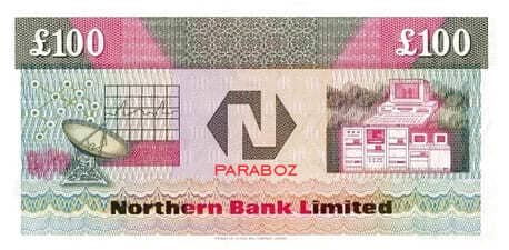 Kuzey İrlanda 100 GBP arka yüz