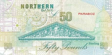 Kuzey İrlanda 50 GBP arka yüz