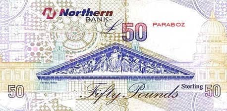 Kuzey İrlanda 50 GBP arka yüz