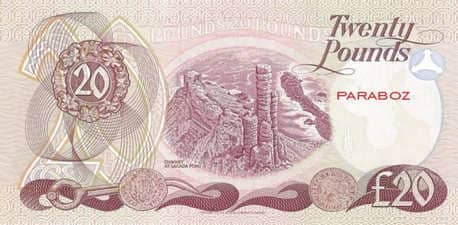 Kuzey İrlanda 20 GBP arka yüz