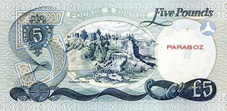 Kuzey İrlanda 5 GBP arka yüz