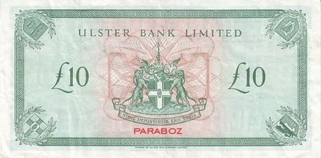 Kuzey İrlanda 10 GBP arka yüz