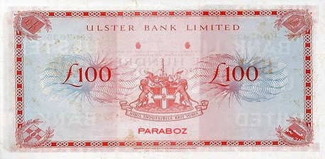 Kuzey İrlanda 100 GBP arka yüz