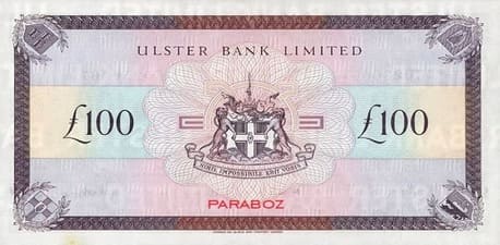 Kuzey İrlanda 100 GBP arka yüz