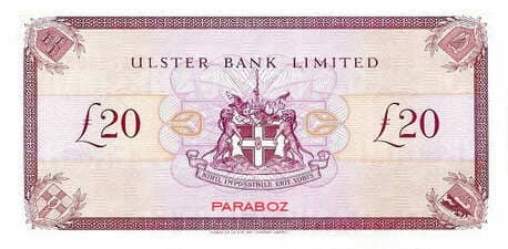 Kuzey İrlanda 20 GBP arka yüz