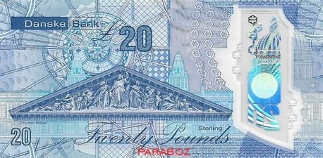 Kuzey İrlanda 20 GBP arka yüz