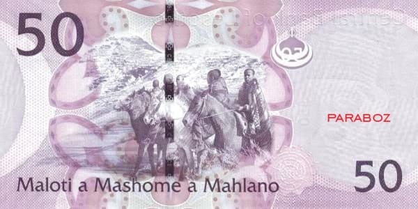 Lesotho 50 LSL arka yüz
