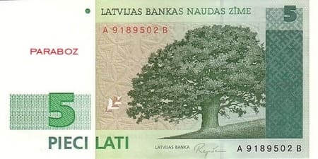 Letonya Latu 5 LVL ön yüz
