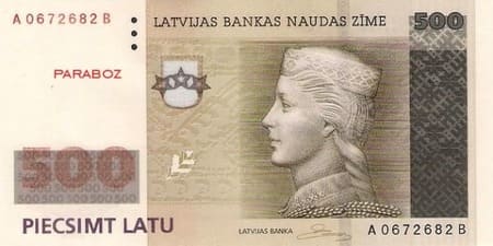 Letonya Latu 500 LVL ön yüz