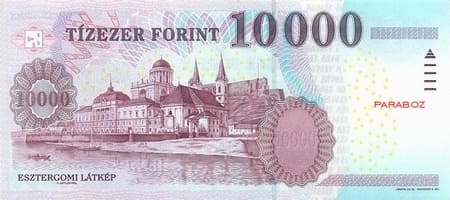 Macaristan 10.000 HUF arka yüz