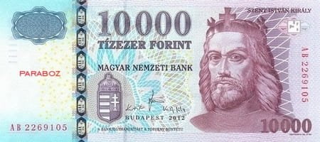 Macaristan 10.000 HUF ön yüz