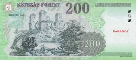 Macaristan 200 HUF arka yüz