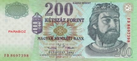 Macaristan 200 HUF ön yüz