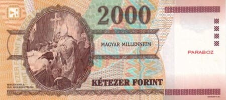 Macaristan 2.000 HUF arka yüz