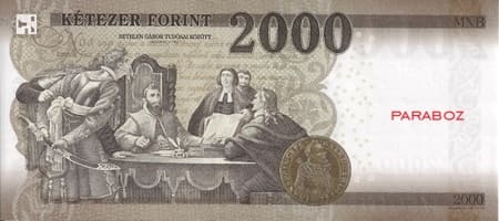 Macaristan 2.000 HUF arka yüz