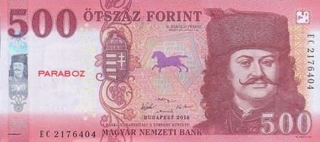 Macaristan 500 HUF ön yüz