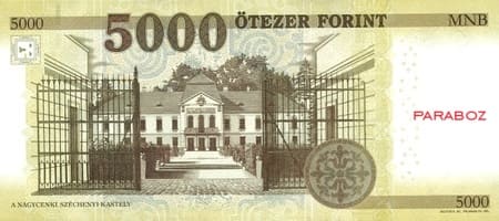 Macaristan 5.000 HUF arka yüz