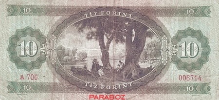 Macaristan 10 HUF arka yüz