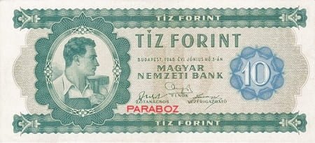 Macaristan 10 HUF ön yüz