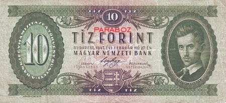 Macaristan 10 HUF ön yüz