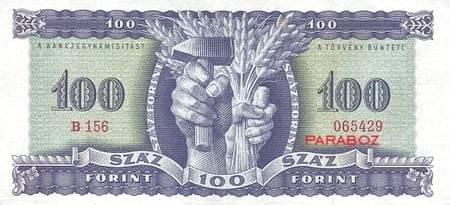Macaristan 100 HUF arka yüz
