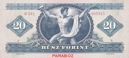 Macaristan 20 HUF arka yüz