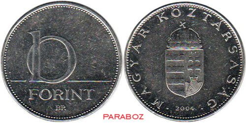 Macaristan 10 HUF ön yüz