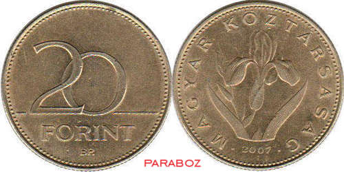 Macaristan 20 HUF ön yüz