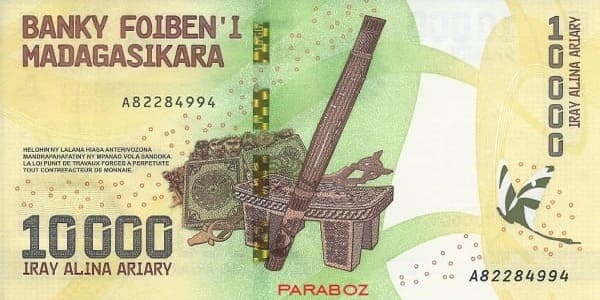 Madagaskar 10.000 MGA arka yüz