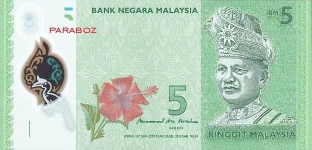 Malezya 5 MYR ön yüz