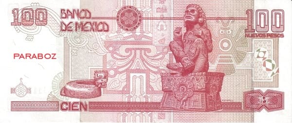 Meksika 100 MXN arka yüz