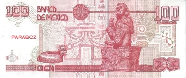 Meksika 100 MXN arka yüz