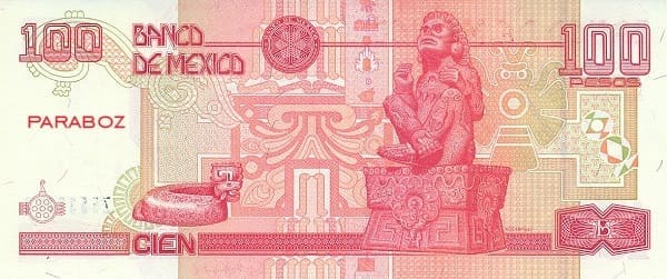 Meksika 100 MXN arka yüz
