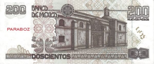 Meksika 200 MXN arka yüz