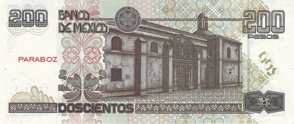 Meksika 200 MXN arka yüz