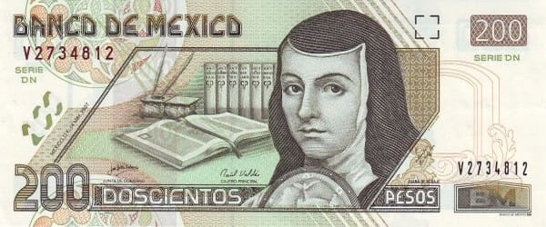 Meksika 200 MXN ön yüz