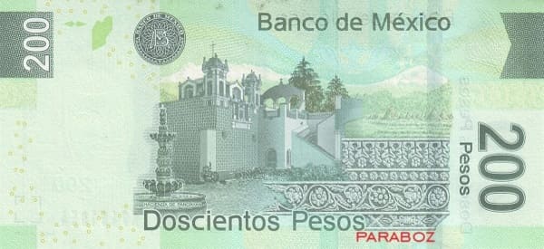 Meksika 200 MXN arka yüz
