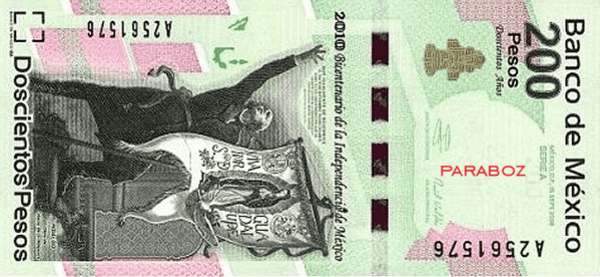 Meksika 200 MXN ön yüz