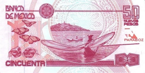 Meksika 50 MXN arka yüz