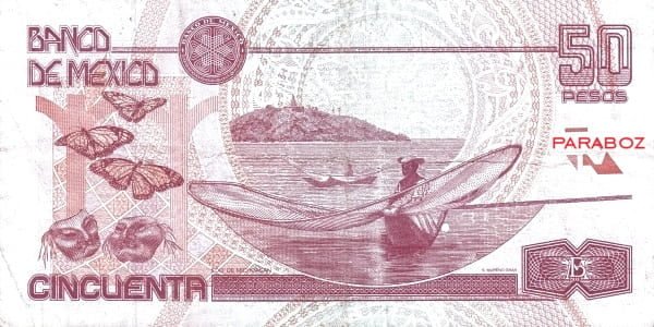 Meksika 50 MXN arka yüz